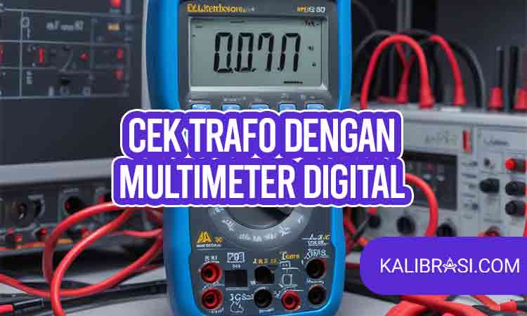 cek trafo dengan multimeter digital